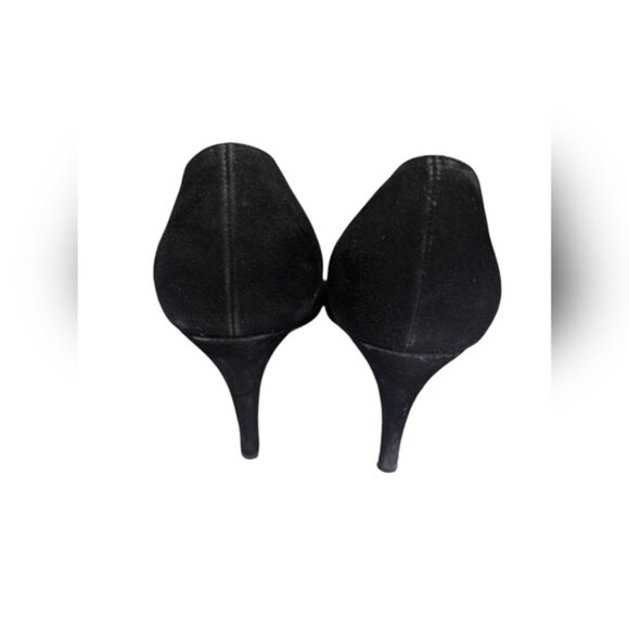 Ralph Lauren Collection Purple Label Black Kitten Heels Size: 9B - Picture 2 of 15